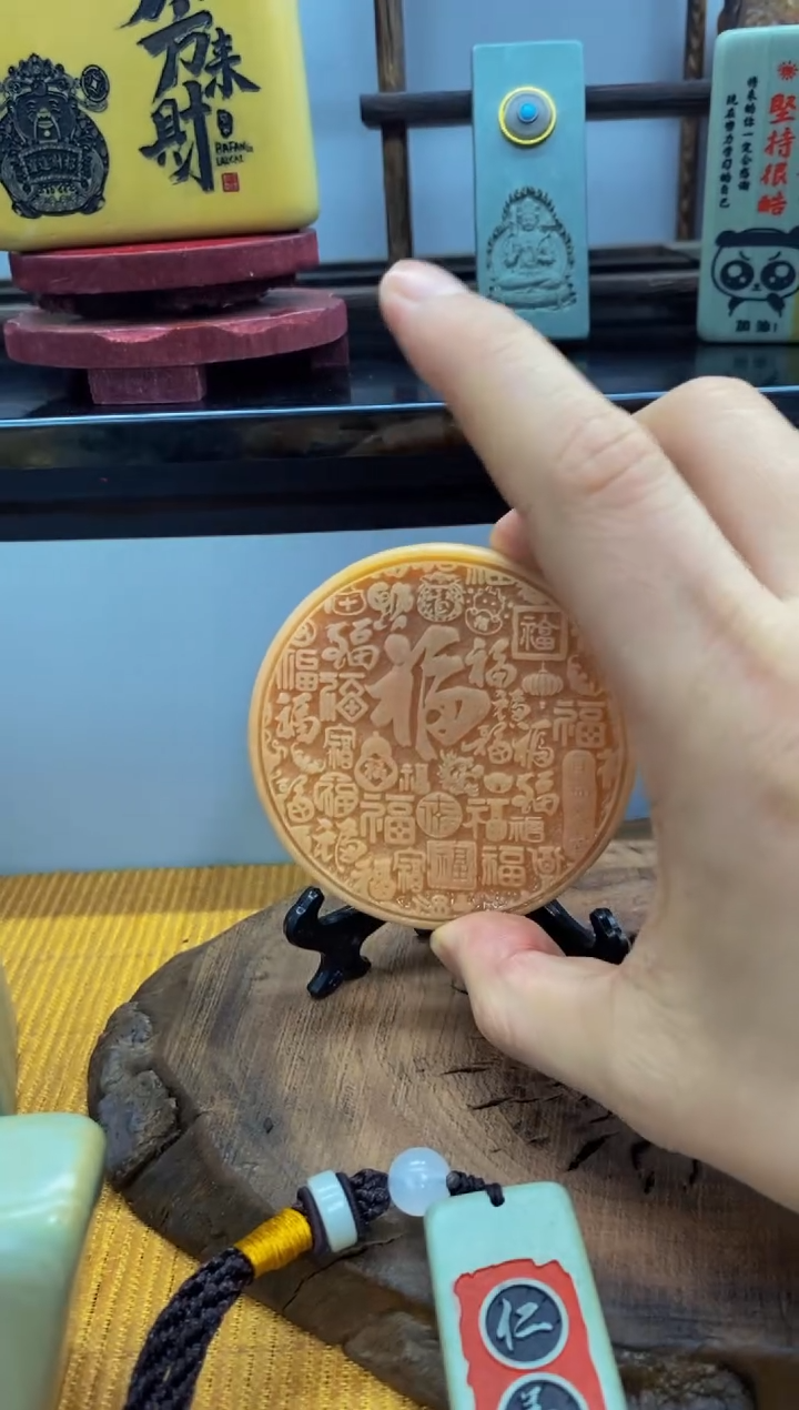 【闪购商品】茶宠石头刻字5555555上555