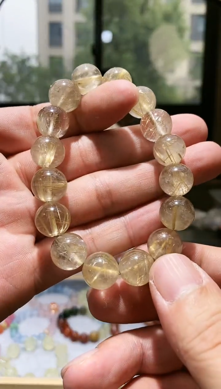 水晶手链未镶嵌014发晶手链