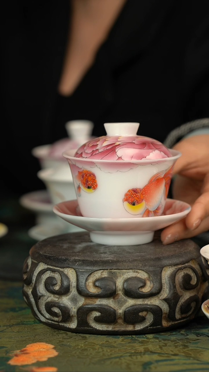 【闪购商品】初六好物分享@@冰种鱼盖碗