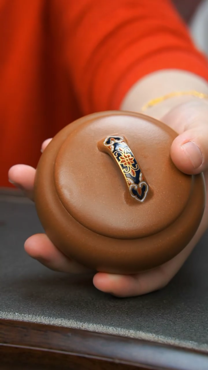 【闪购商品】紫砂茶壶珐琅茶叶罐