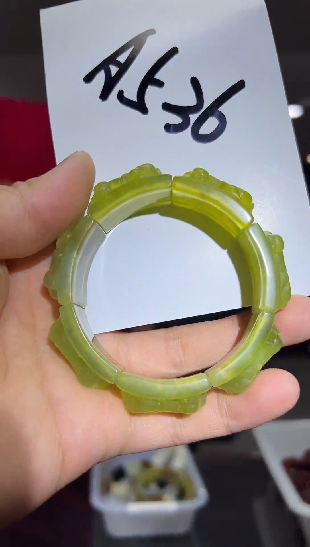未镶嵌蛇纹石玉手牌多样性发货其中发一
