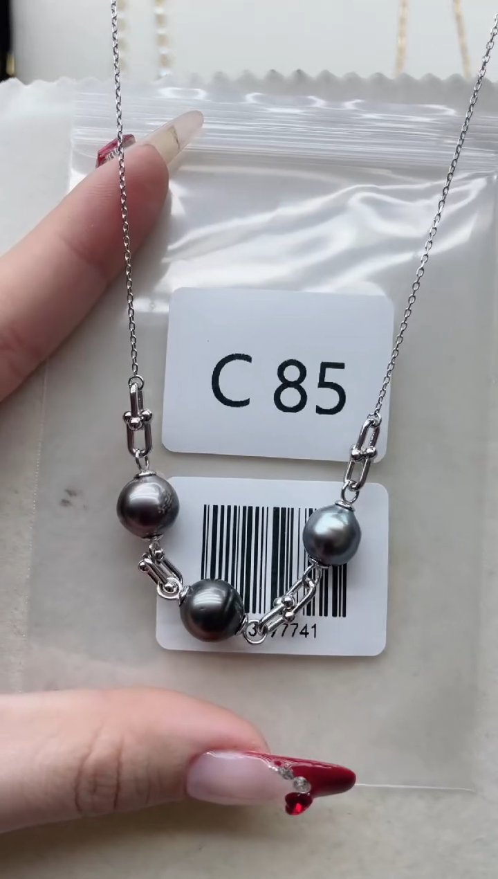 【闪购商品】海水珍珠套链银S925镶嵌C85