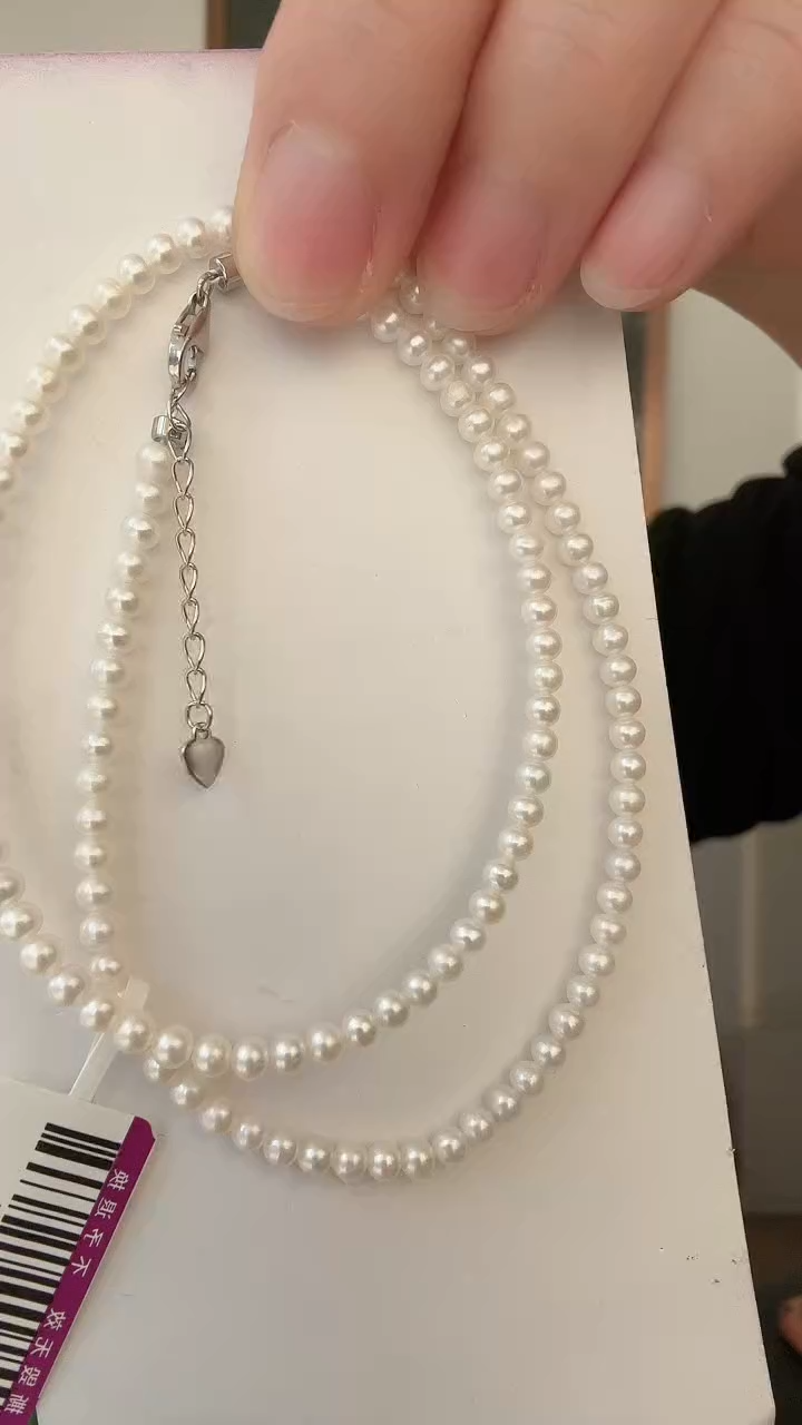 银S925镶嵌荣倩淡水珍珠项链