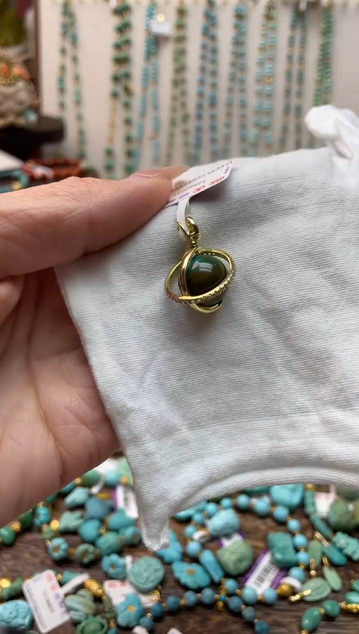 【闪购商品】绿松石吊坠合金编号74