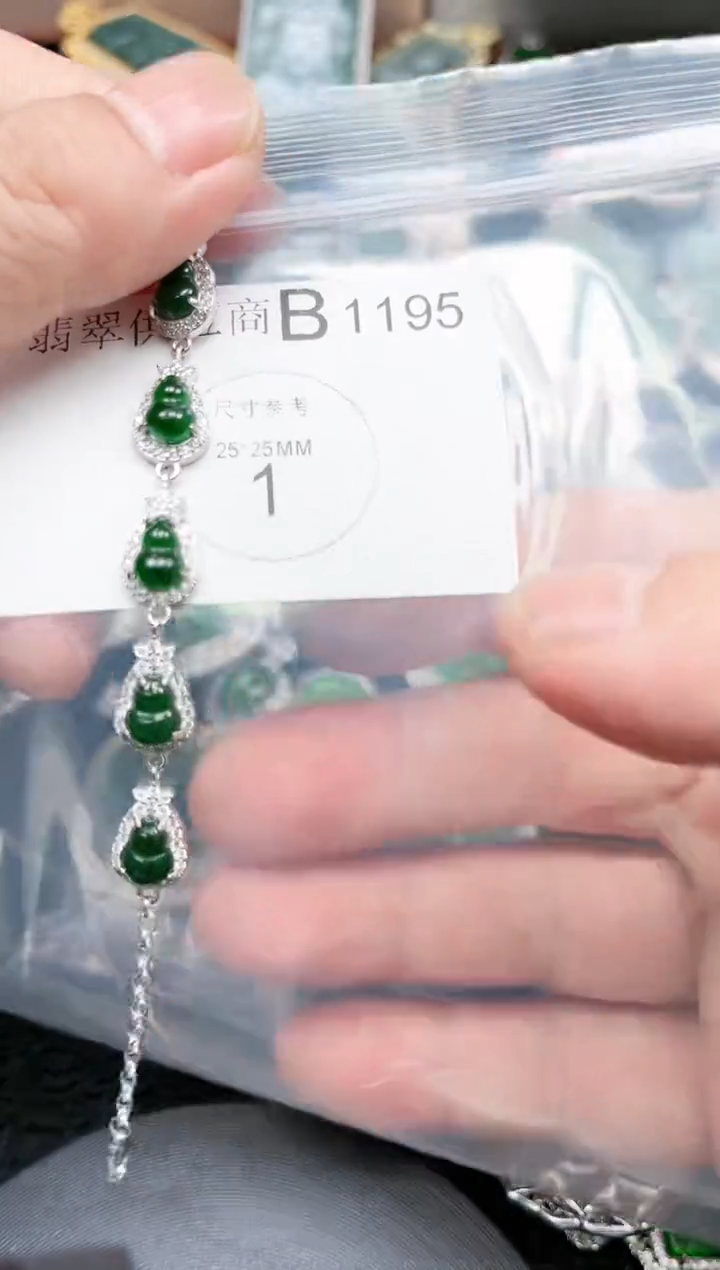 【闪购商品】翡翠颈饰未镶嵌赠皮绳1195