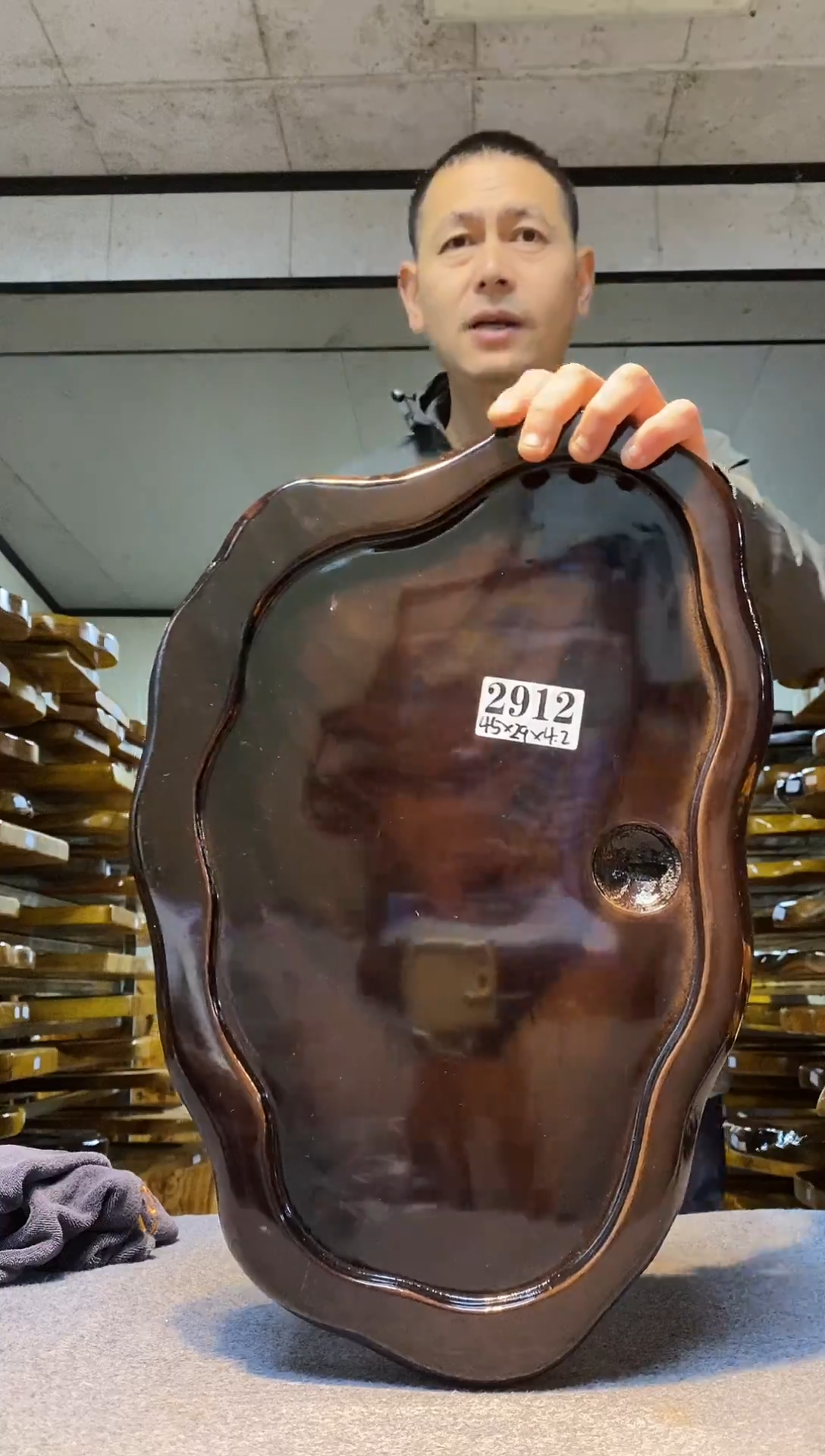 实木原木茶盘 一物一拍(不含配件）