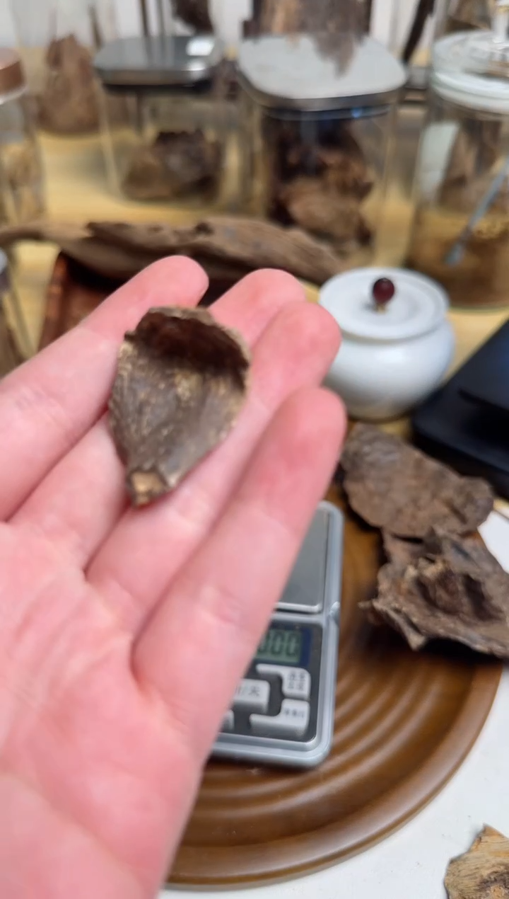 【闪购商品】沉香木手把件香港壳料沉香块料1.18g