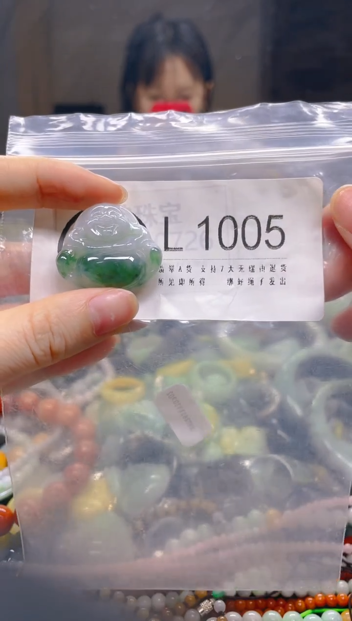 翡翠未镶嵌颈饰/L/翡翠A货一图一物