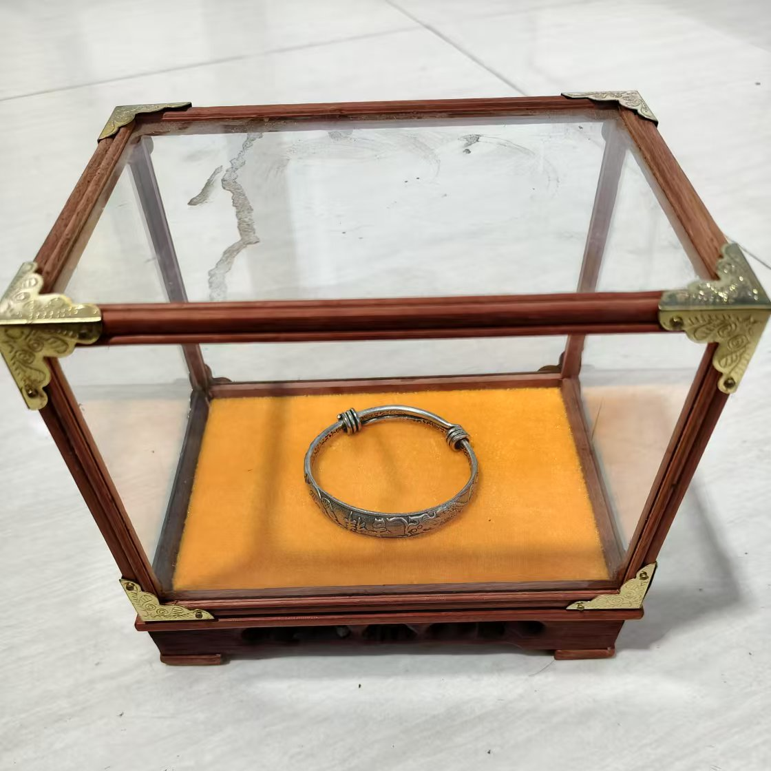 YZZ 室内摆件把玩件展柜装饰品展示盒仿古工艺品盒子