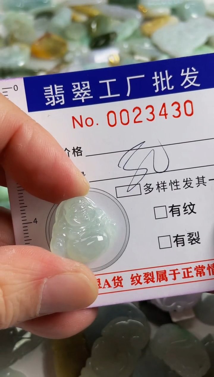 【闪购商品】翡翠颈饰未镶嵌扣头天然A货翡翠