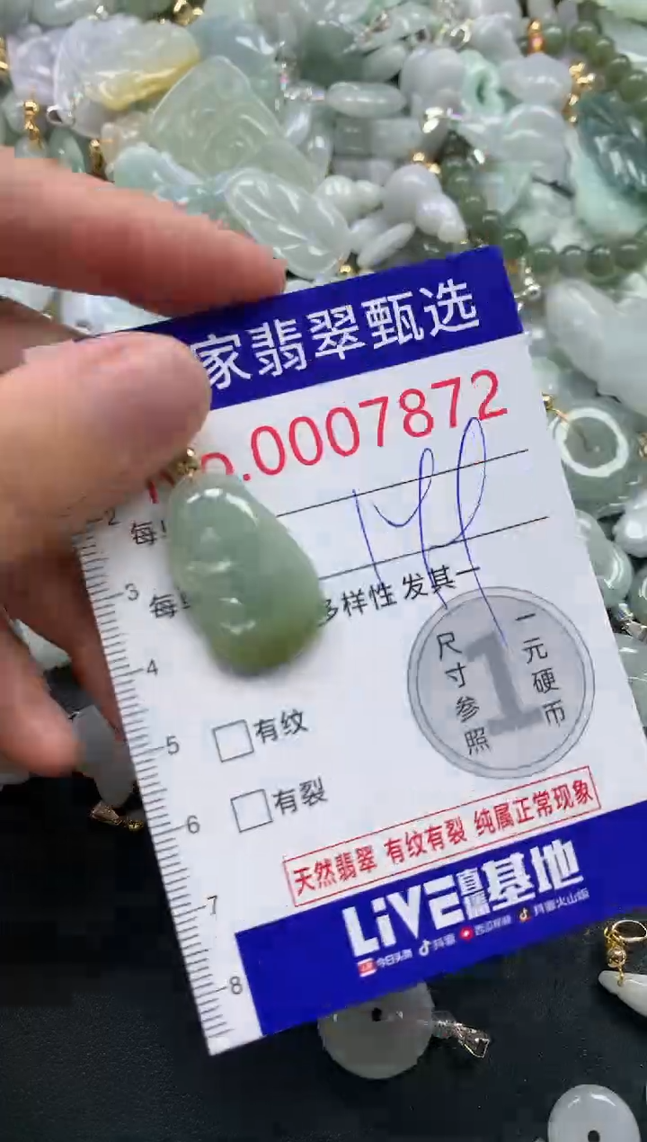 吊坠(不含链)未镶嵌翡翠7872