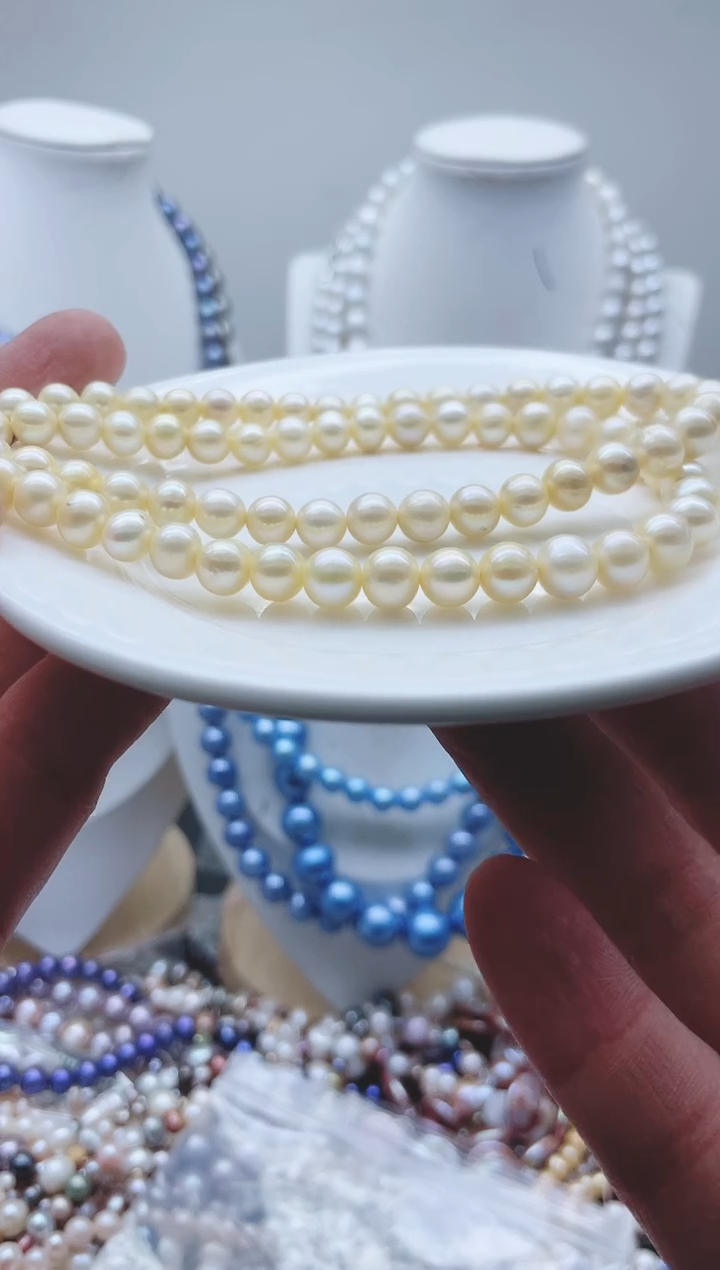 【闪购商品】淡水珍珠颈饰钛钢1