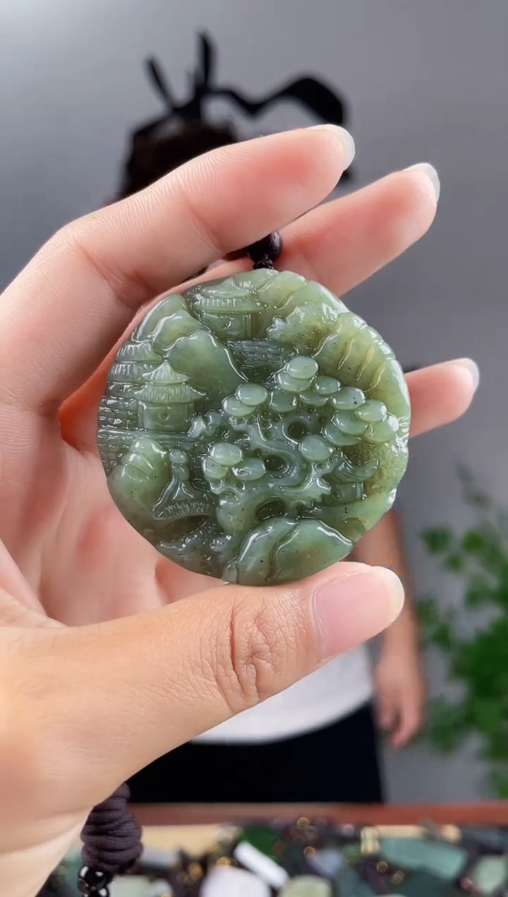 和田玉未镶嵌颈饰拍一发一，多样性发货