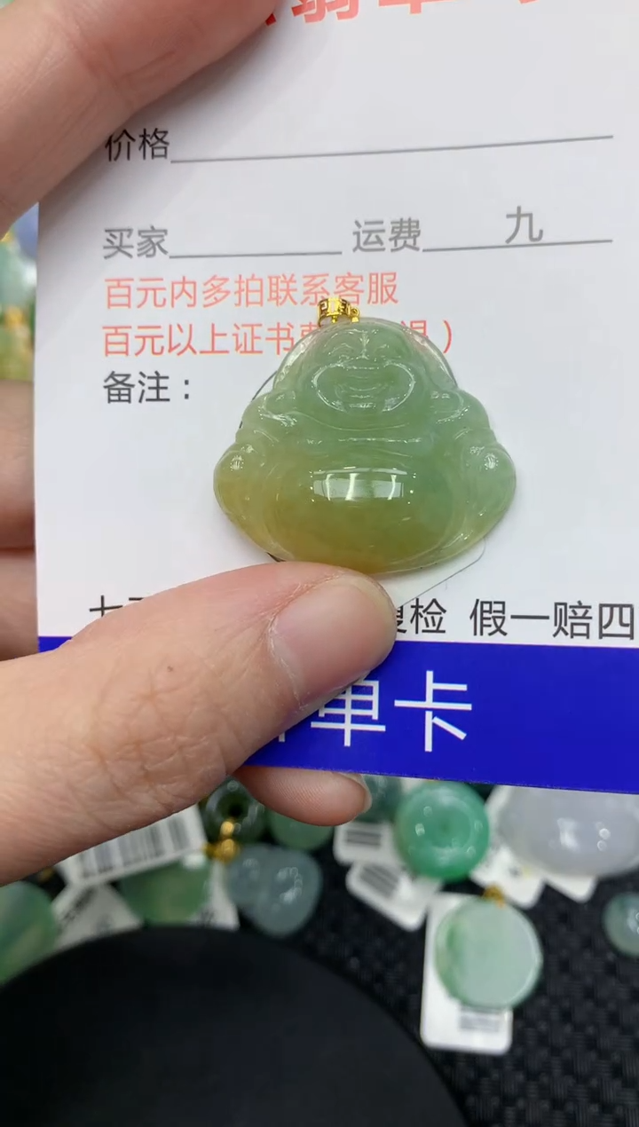 【闪购商品】翡翠颈饰18K金镶嵌11111111