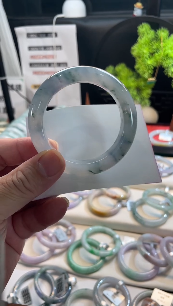 未镶嵌手镯翡翠87号链接 53正圈