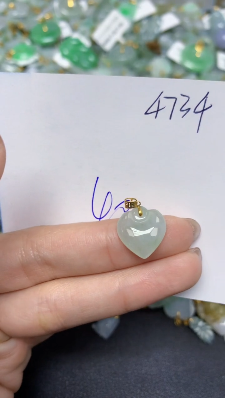 【闪购商品】翡翠颈饰18K金镶嵌天然翡翠A货