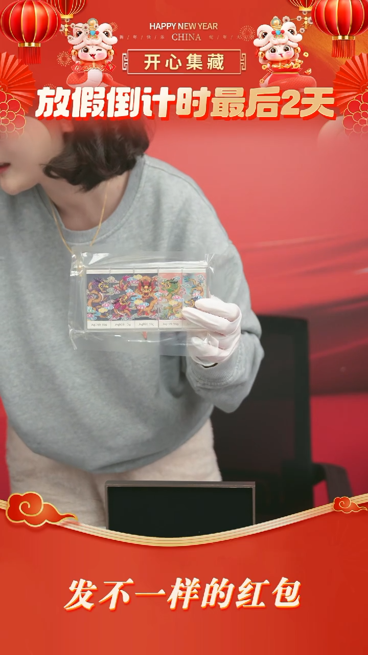 【闪购商品】龙年生肖彩色银条组