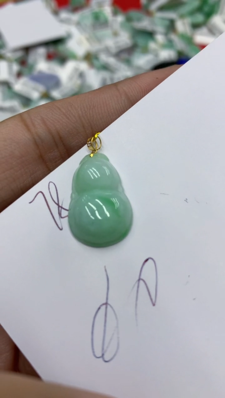 【闪购商品】翡翠颈饰18K金镶嵌号链接11111111