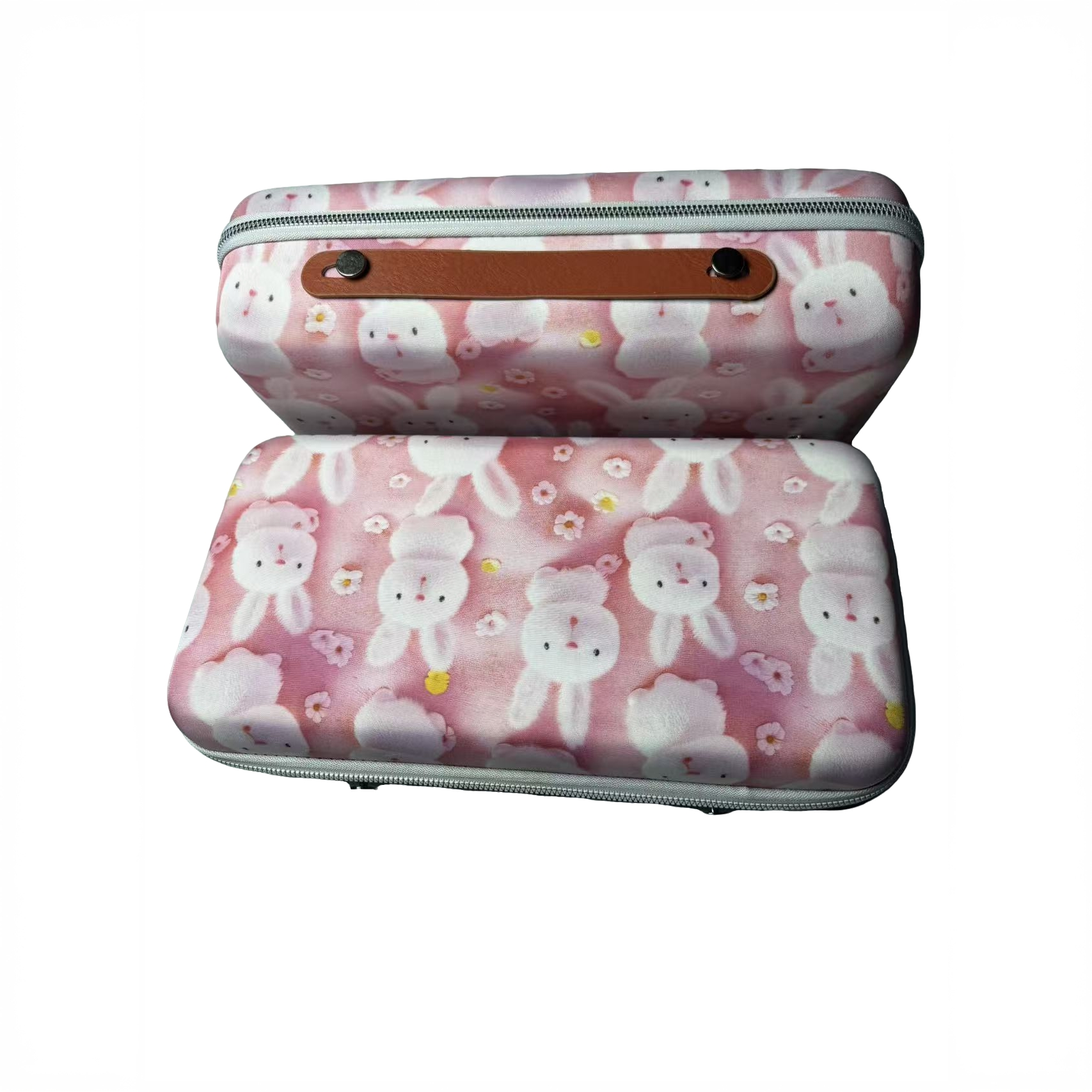 多功能硬壳化妆收纳包渔具音响电源盒充电器盒旅行箱拉链毛毡盒