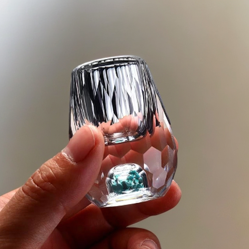 绿松石水晶杯(高）