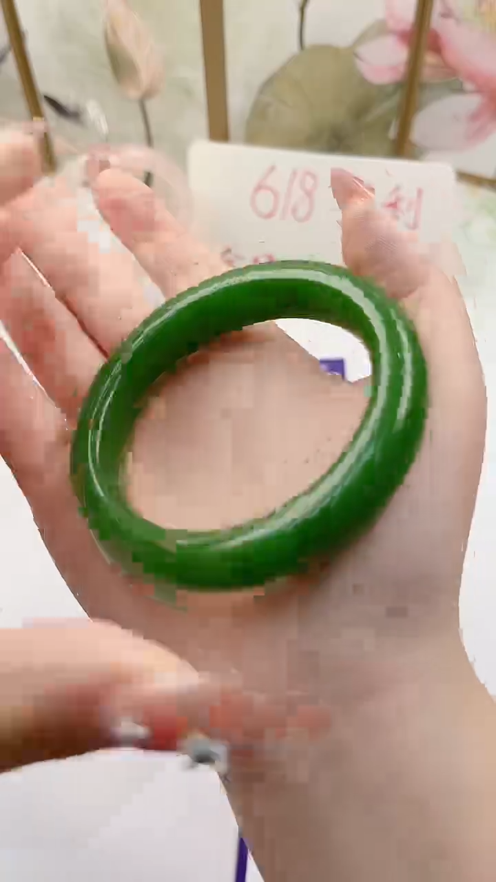 石英质玉手镯未镶嵌X184微色差57.1mm