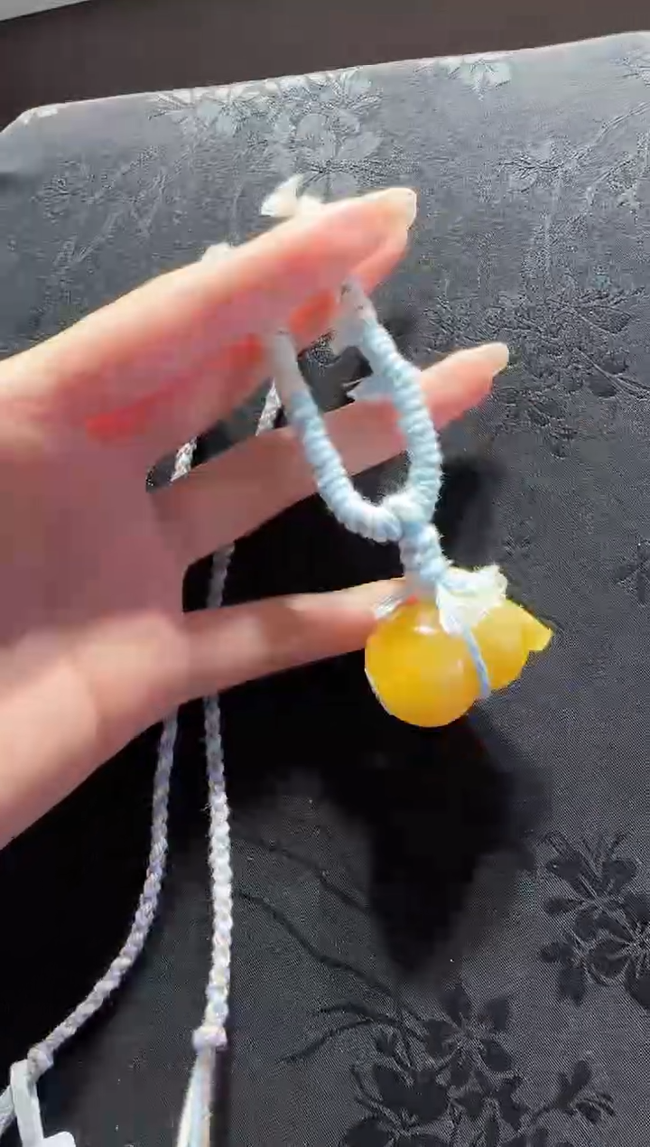 【闪购商品】琥珀项链未镶嵌蜜蜡葫芦项链编绳款