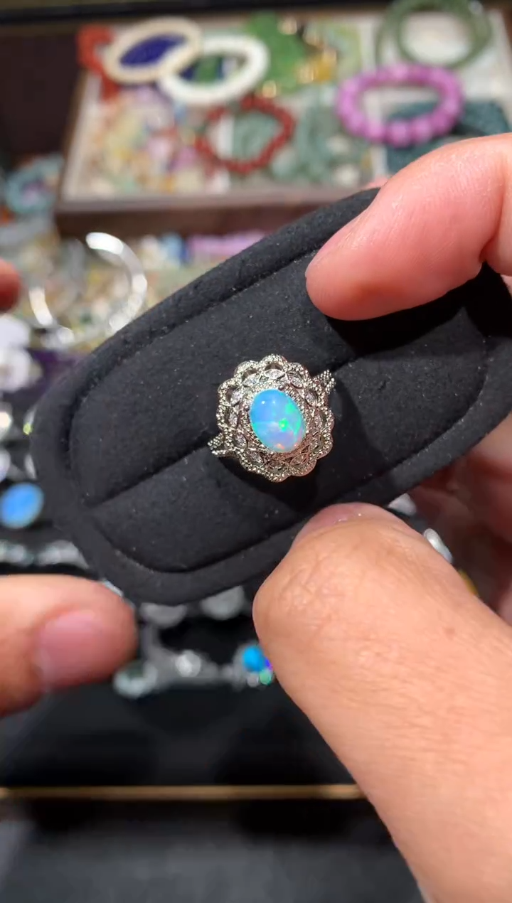 未镶嵌欧泊戒指K29【多样性发其一】