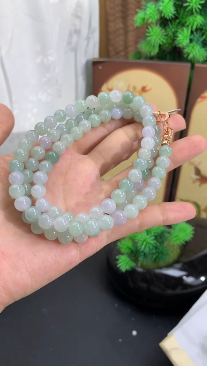 未镶嵌手串翡翠卡7.2mm