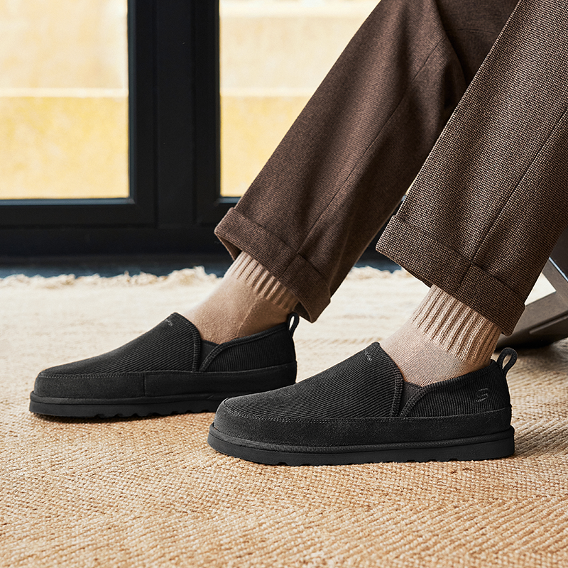Skechers斯凯奇一脚蹬休闲鞋男2025年新款轻便耐磨舒适保暖运动鞋