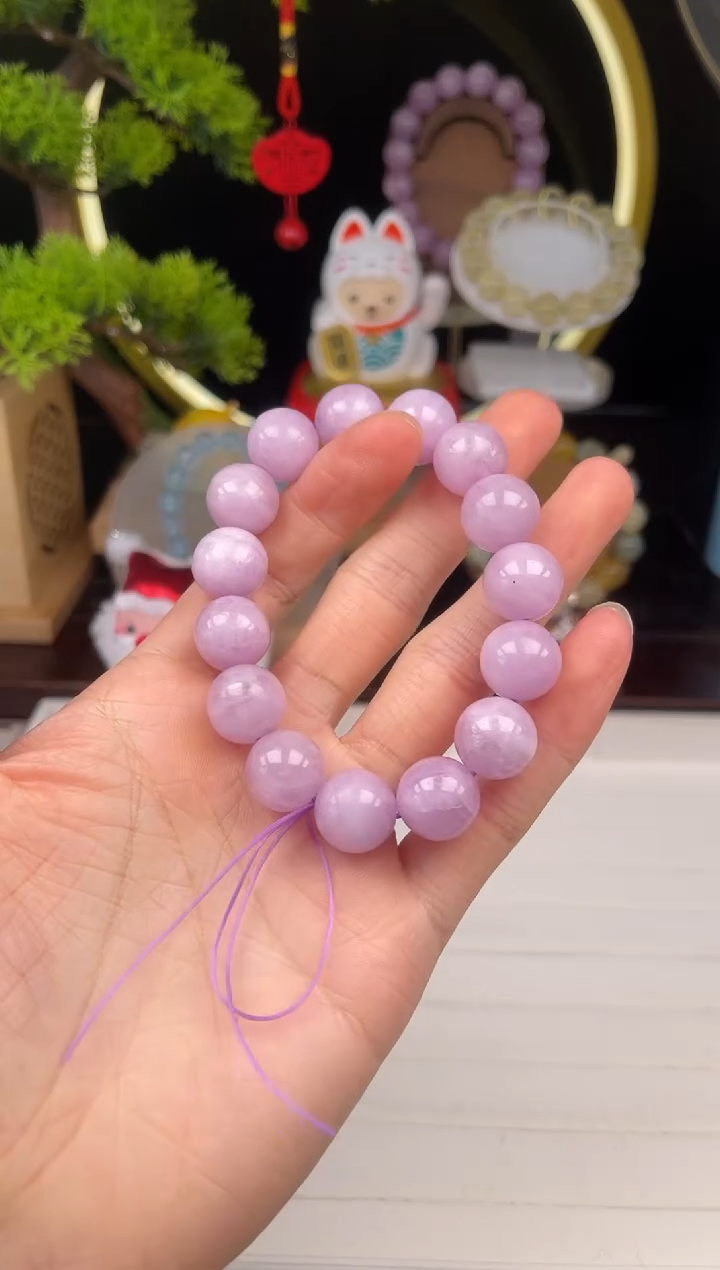 未镶嵌珠宝半成品水晶紫锂辉素圈0013