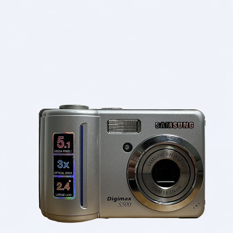 95新 Samsung/三星 S500银色清透CCD数码相机