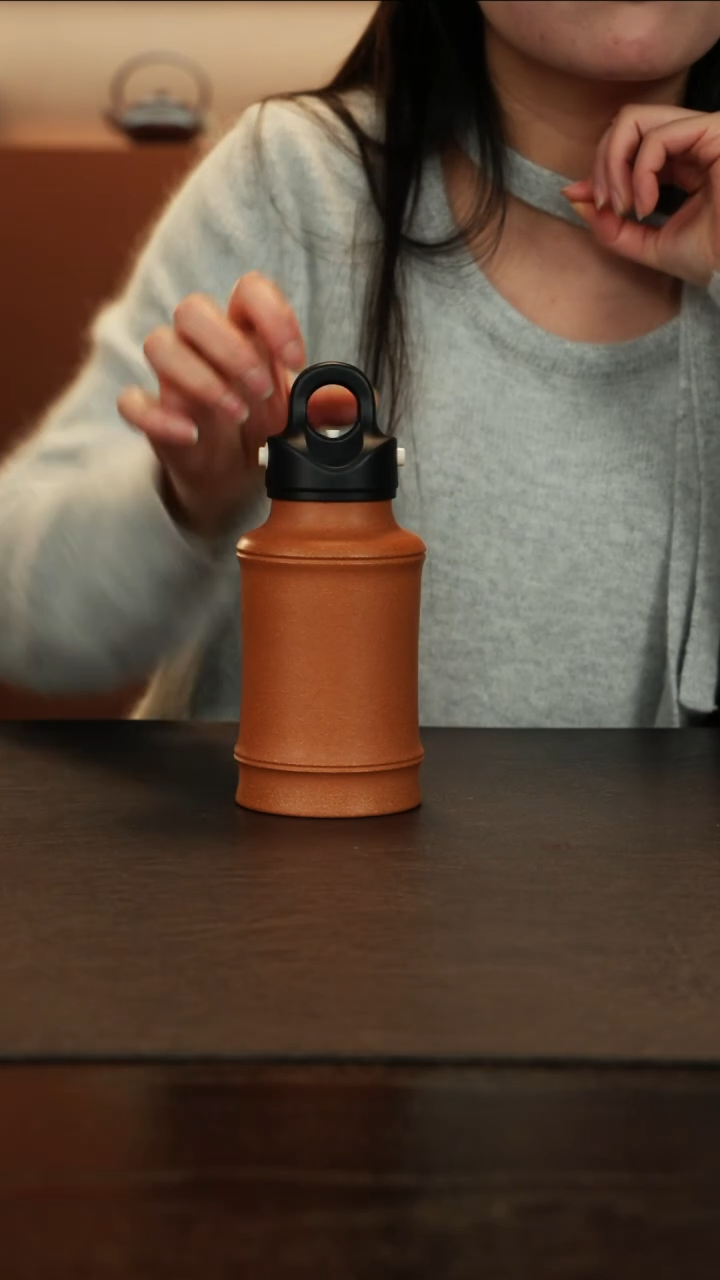 【闪购商品】紫砂茶杯直播福利便携式降坡泥茶杯420cc