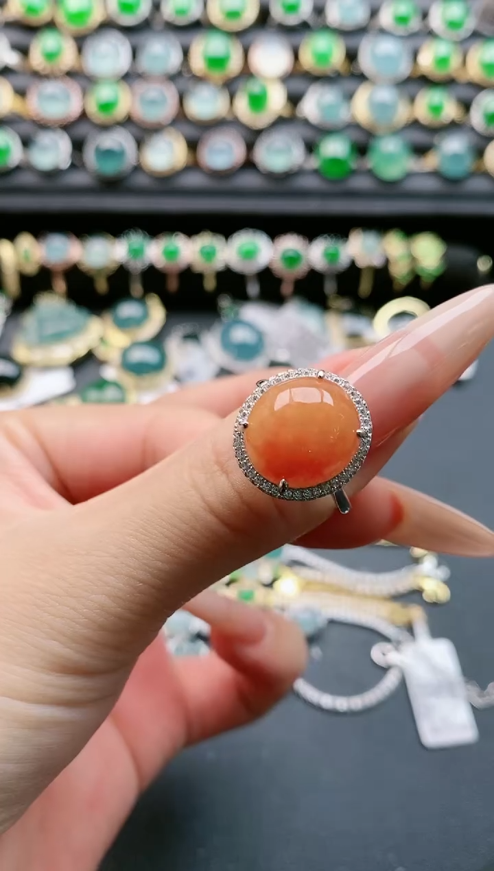 【闪购商品】翡翠戒指银S925镶嵌1111111