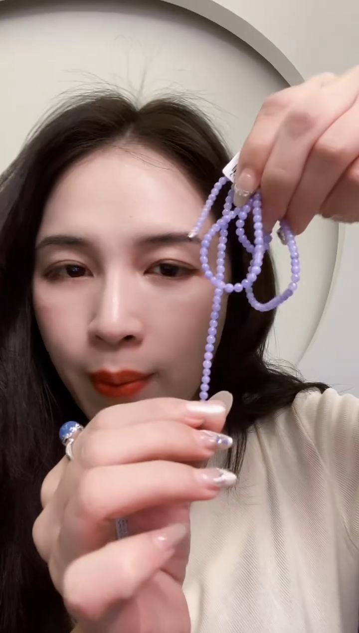 【闪购商品】定制翡翠18K金镶嵌珠链