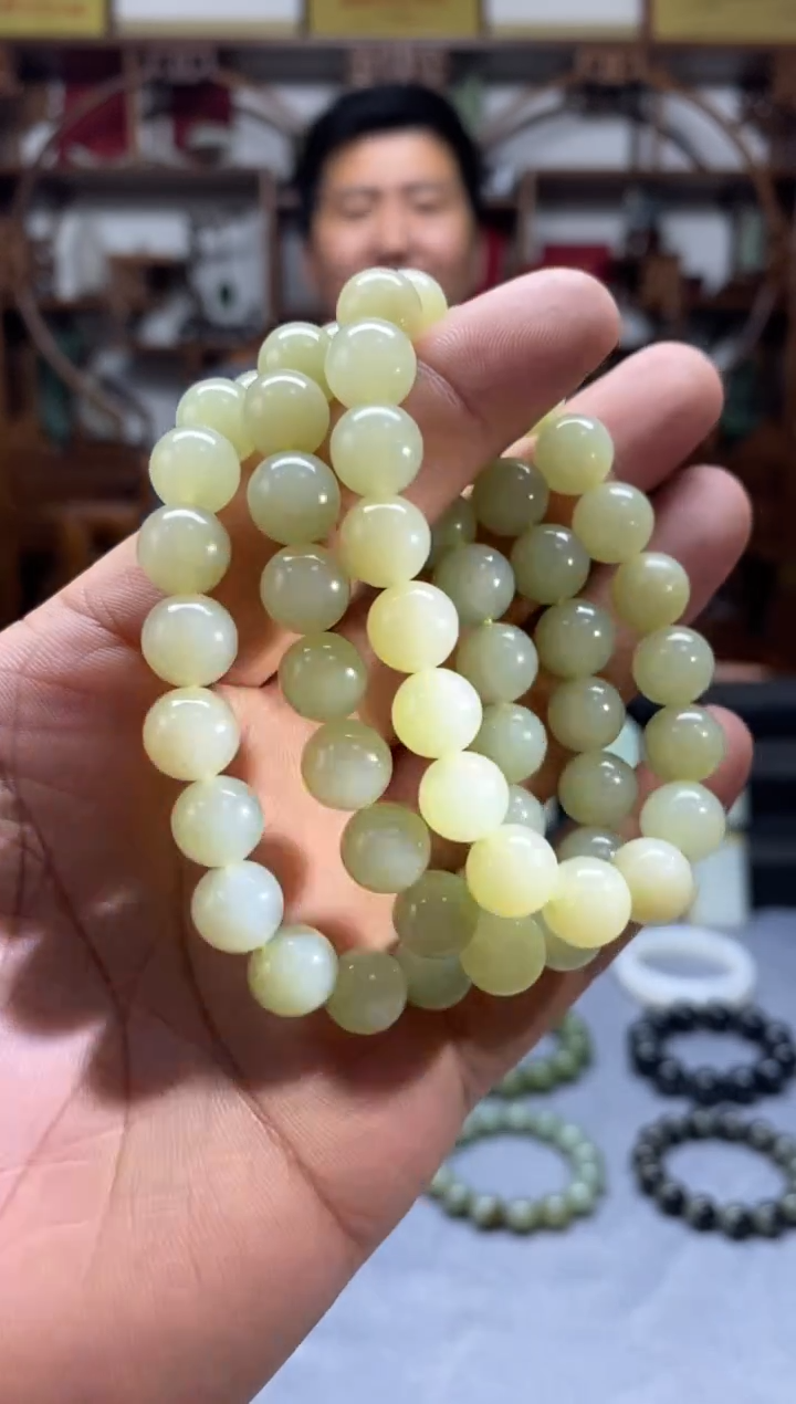 和田玉未镶嵌挂件黄口手串 拍一发一 多样性发货