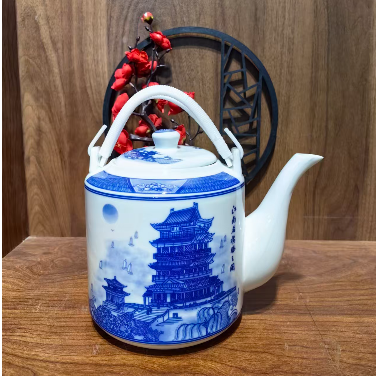 仿古瓷 A254景德镇制陶瓷提梁壶一件