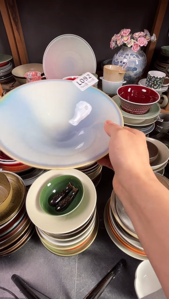 瓷片维****sL092霞光彩虹喇叭盘福利