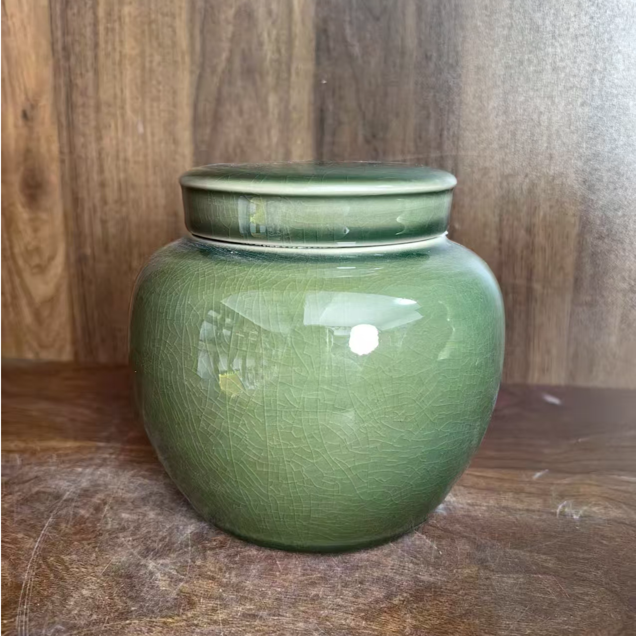 仿古瓷 A682景德镇制陶瓷茶叶罐一件