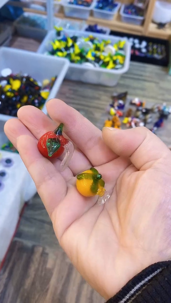 【闪购商品】琉璃手工艺品挂杯水果2个