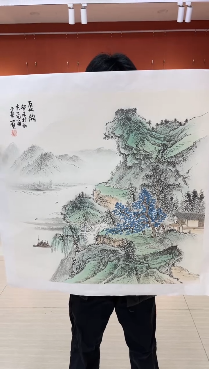 【闪购商品】国画郑乐华绘画手绘作品24-41