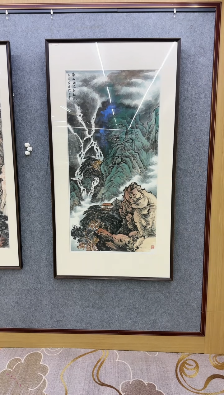 绘画Y-张伦玉-四尺-山水画不带框