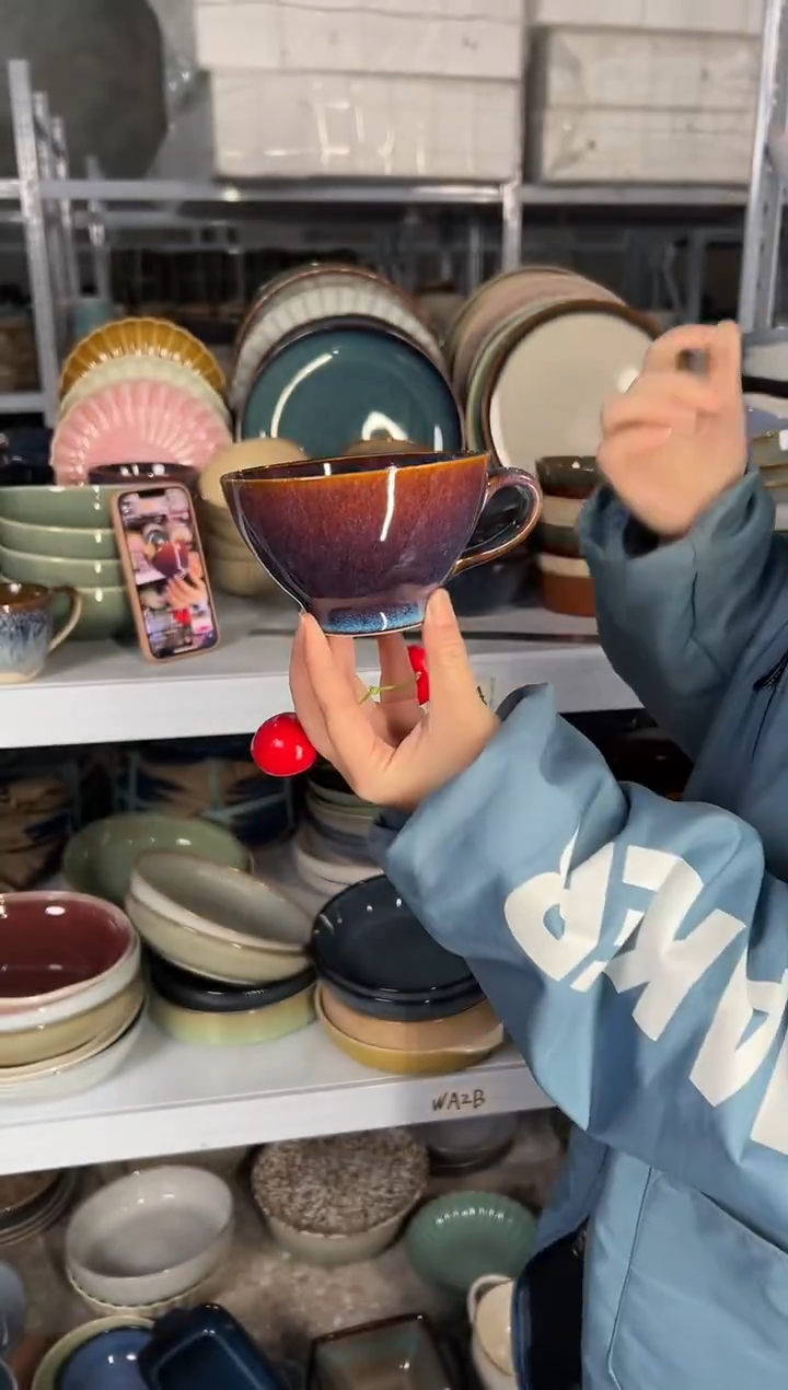 陶瓷外贸尾货瑕疵满20包邮X咖啡杯