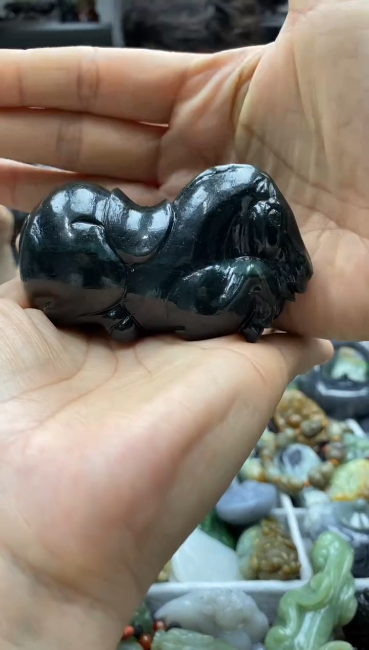 和田玉未镶嵌把件1