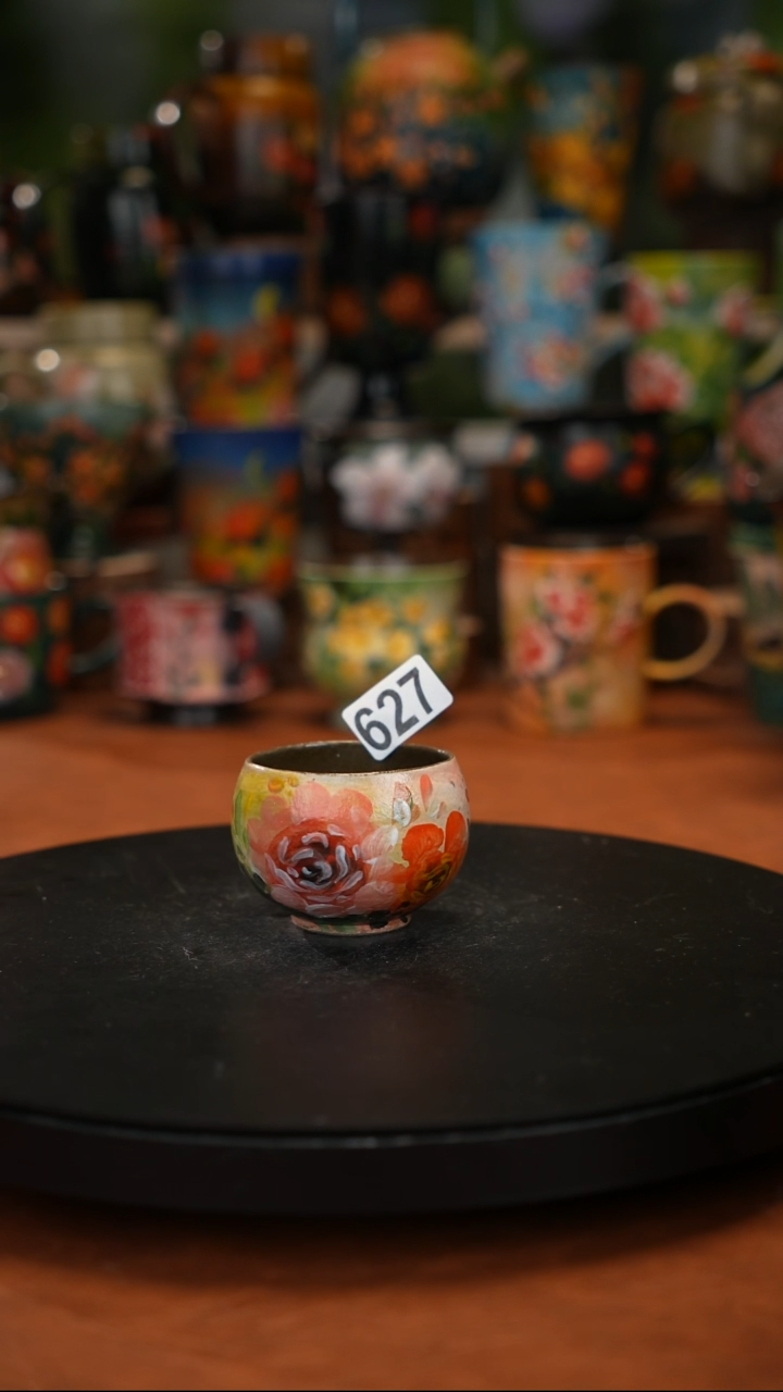 紫砂油画手绘 釉下彩627