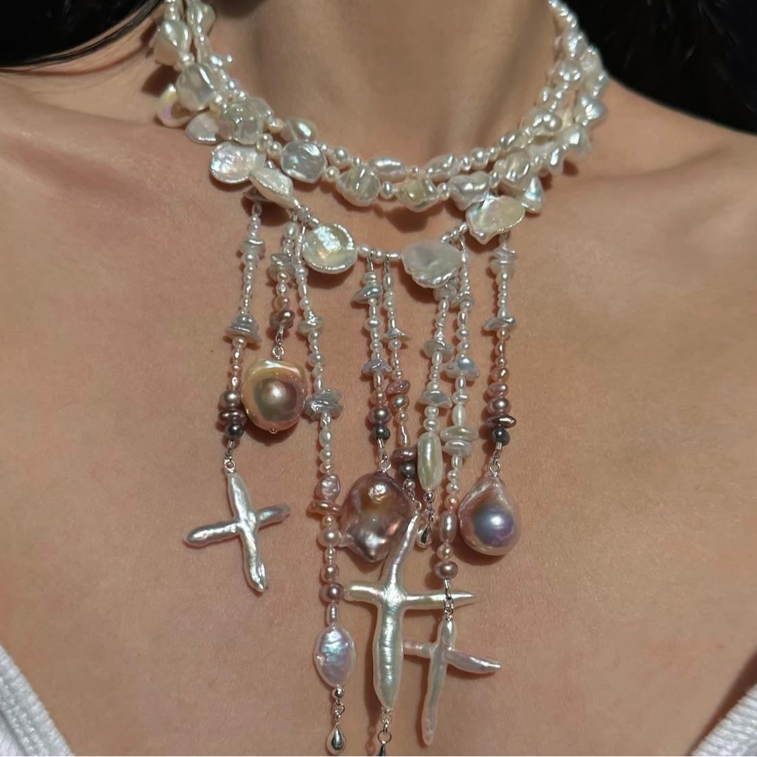 铜项链 珍珠饰品 925 14k（以直播实物为准）记得备注编号