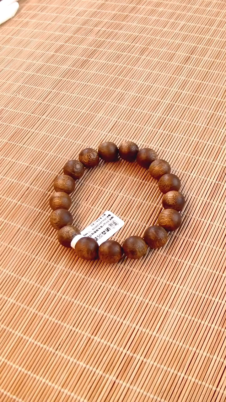 【闪购商品】沉香手串海南莺歌绿奇楠卡13圆珠手串高货