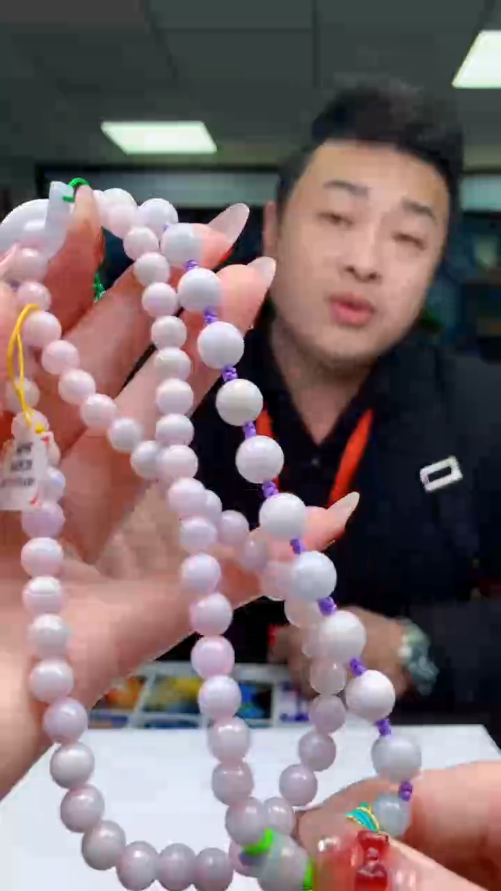 【闪购商品】定制翡翠未镶嵌1052ry-毛货珠链33