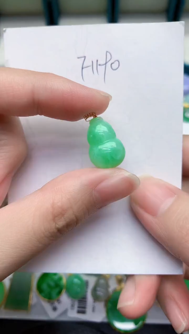 【闪购商品】翡翠颈饰18K金镶嵌000000000