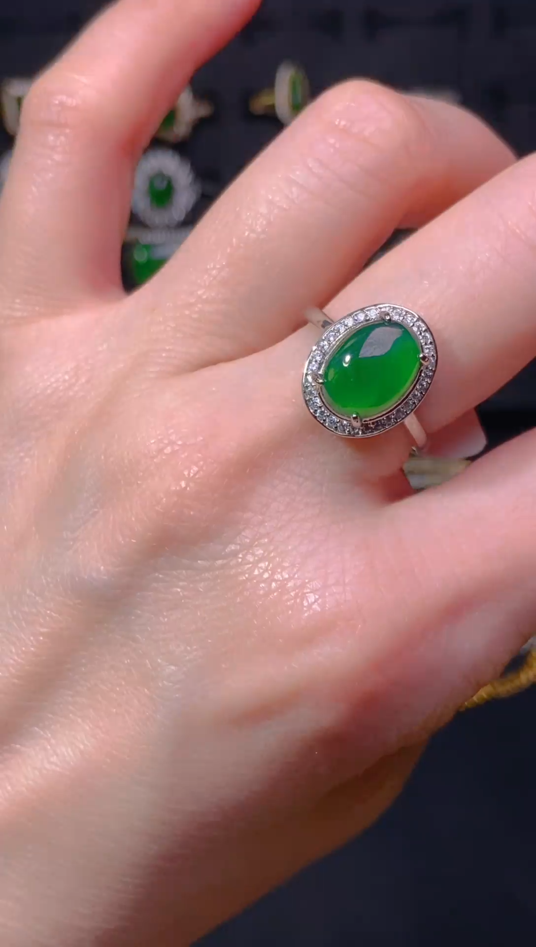 【闪购商品】翡翠戒指未镶嵌天然翡翠A货88