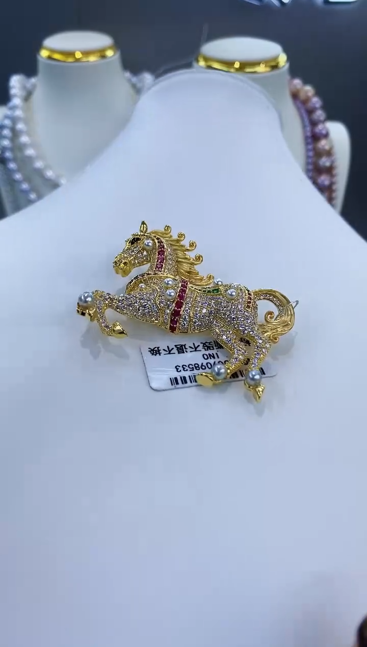 未镶嵌胸饰海水珍珠Y海水胸针